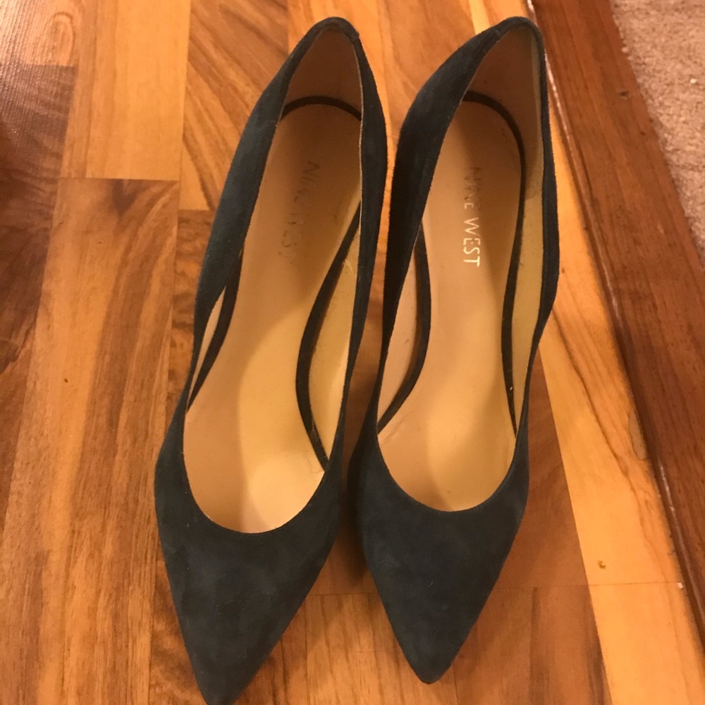 Nine West turquoise heels